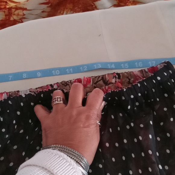 Woman Within Reversible  Chiffon Midi Skirt 2X NWOT - Picture 4 of 9